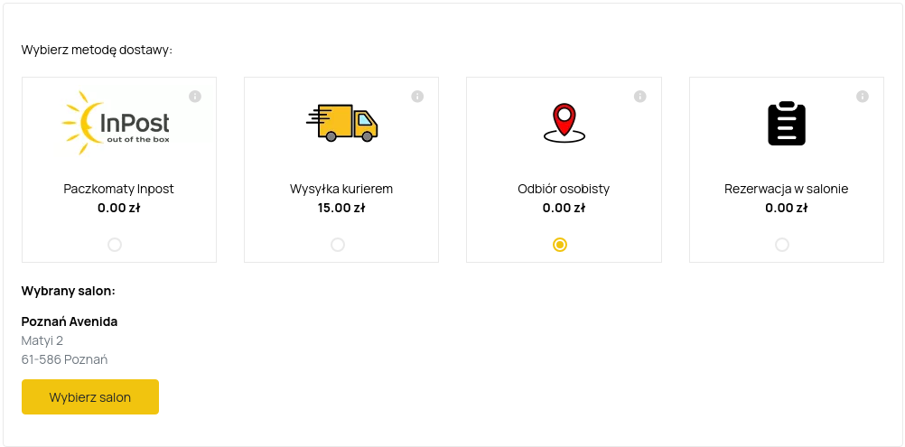 Opcje dostawy w sklepie internetowym – paczkomaty, kurier, odbiór osobisty i rezerwacja w salonie