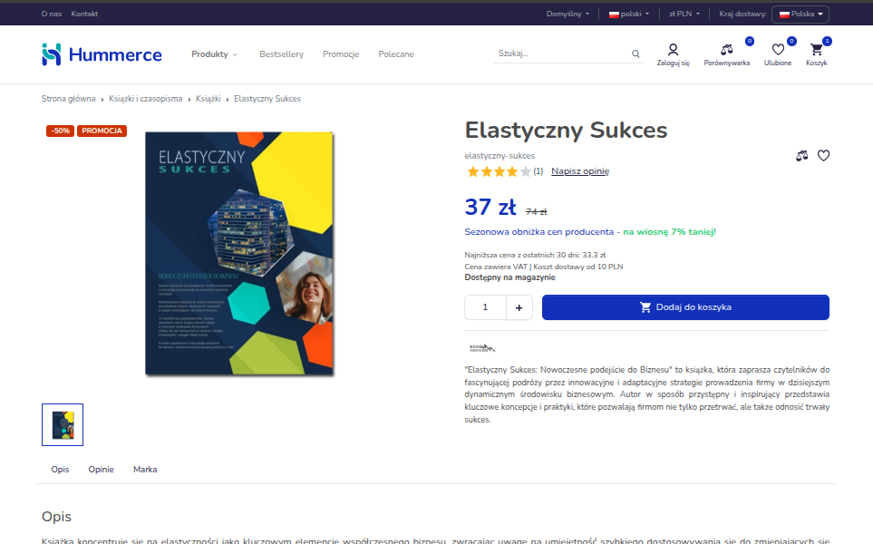 konfigurator produktów, platformy b2b, migracja sklepu internetowego Rozwiązania e-commerce - Karta produktu